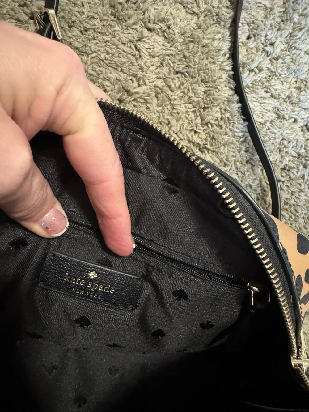 Kate Spade Madison Leopard Print Crossbody Bag